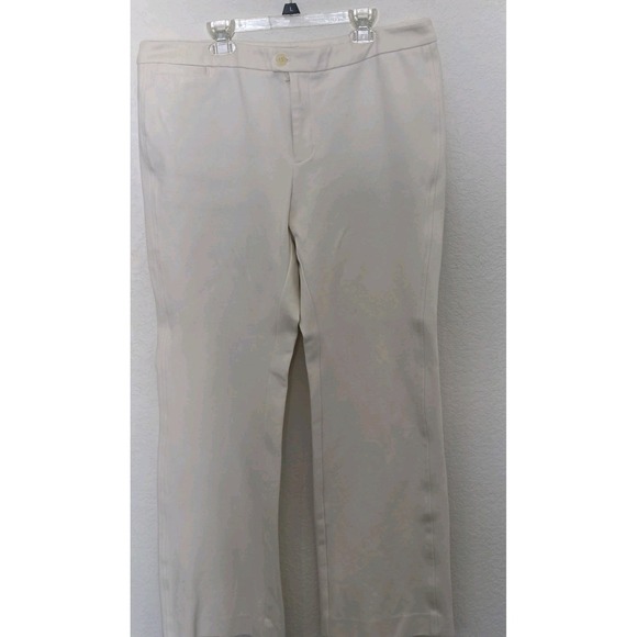 Charter Club Pants - Charter Club Classic Fit Women's Cream Casual Pants Size 12